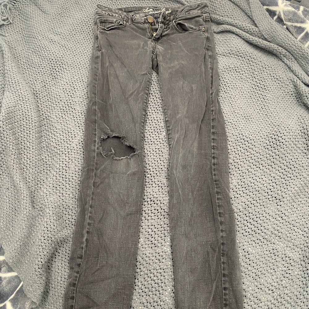 American Eagle black skinny jeans